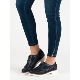 Fama Šněrovací boty modrý 1