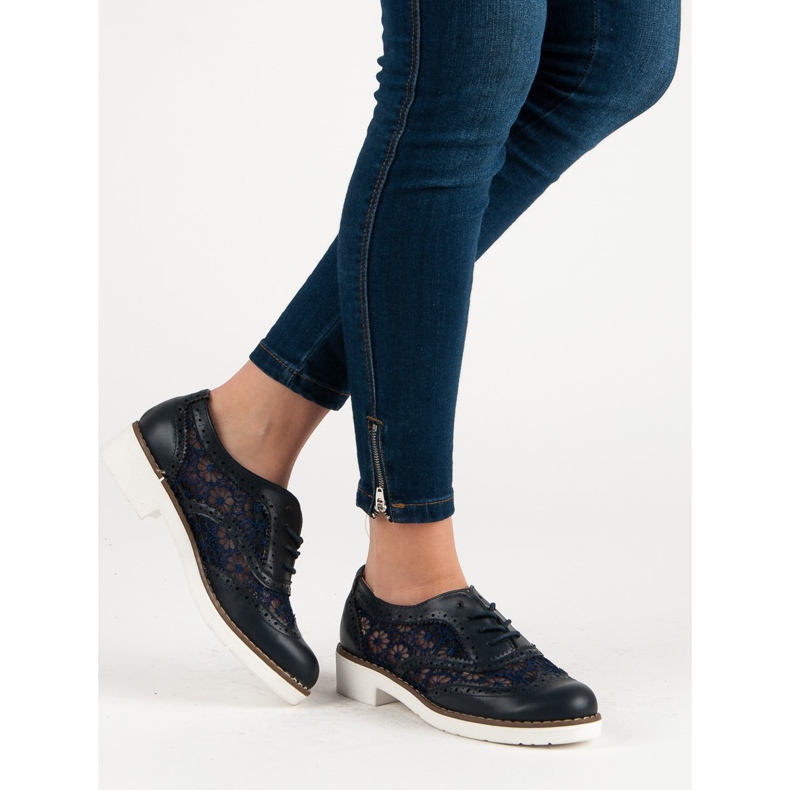 Fama Šněrovací boty modrý 2