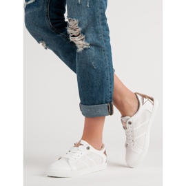 Nízké sportovní boty bílý žlutá 1