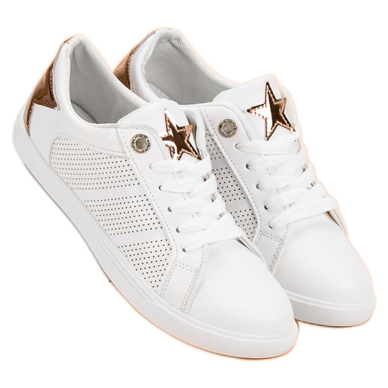 Nízké sportovní boty bílý žluť 2