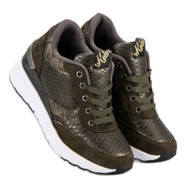 Kylie Módní obuv se vzorem zelený 2