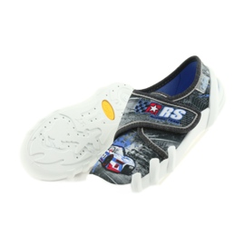 Pantofle dětské dětské Befado 273X251 černý modrý šedá červený 5