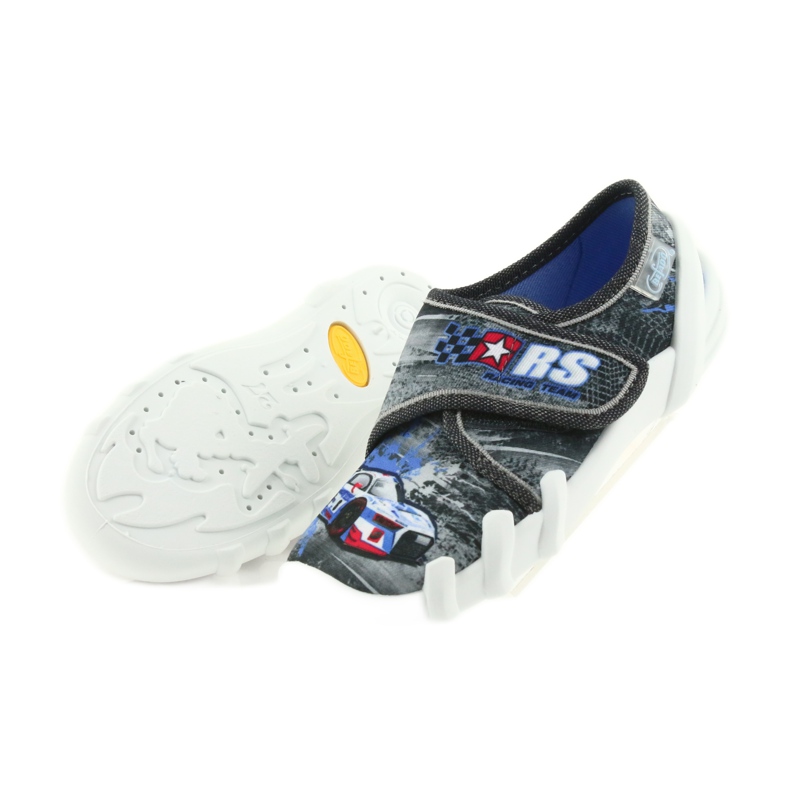 Pantofle dětské dětské Befado 273X251 černá modrý šedá červené 5