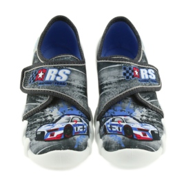 Pantofle dětské dětské Befado 273X251 černá modrý šedá červené 3