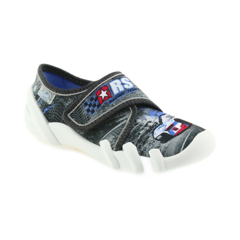 Pantofle dětské dětské Befado 273X251 černá modrý šedá červené 1