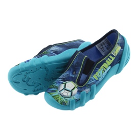 Pantofle dětské dětské Befado 290X180 modrý zelená námořnická modrá 4 Pantofle dětské dětské Befado 290X180 modrý zelená námořnická modrá 4