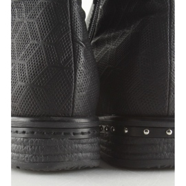 Dámské černé boty 228-PG Black II-GAT černá 1