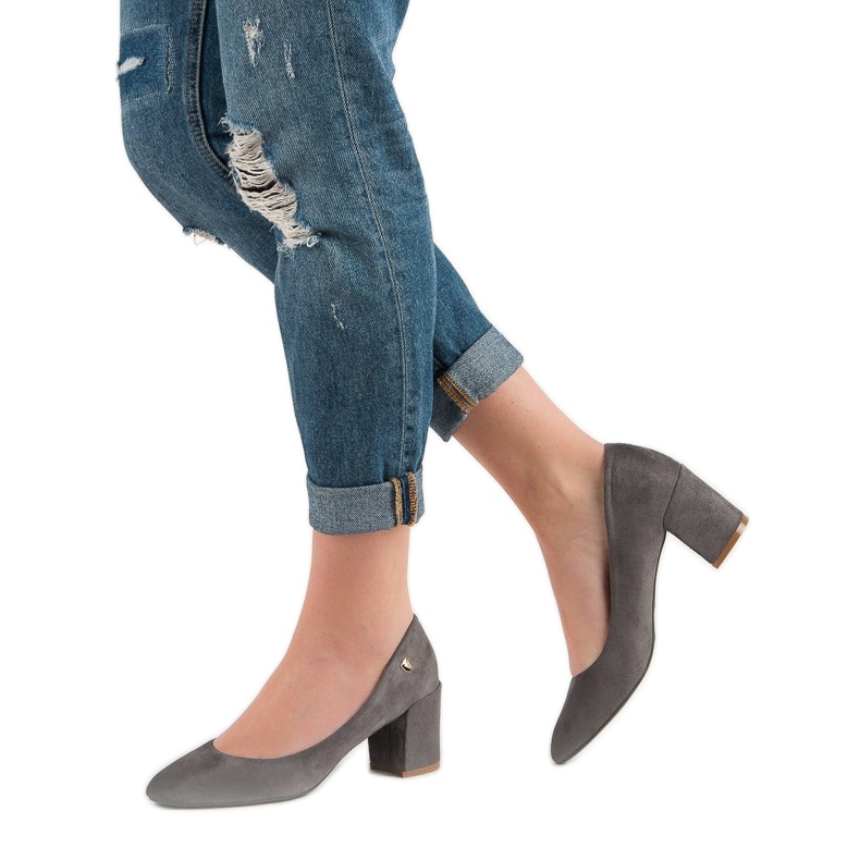 Klasické lodičky VINCEZA šedá 2