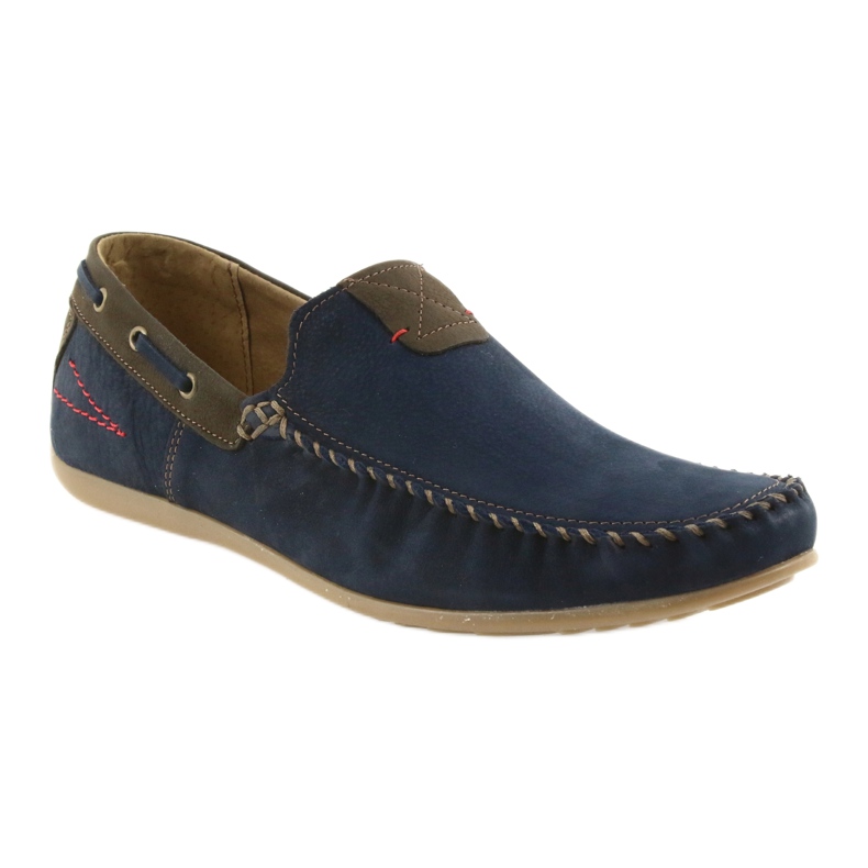 Pánské mokasiny Riko Navy/Brown 781 modrý 1 Pánské mokasiny Riko Navy/Brown 781 modrý 1