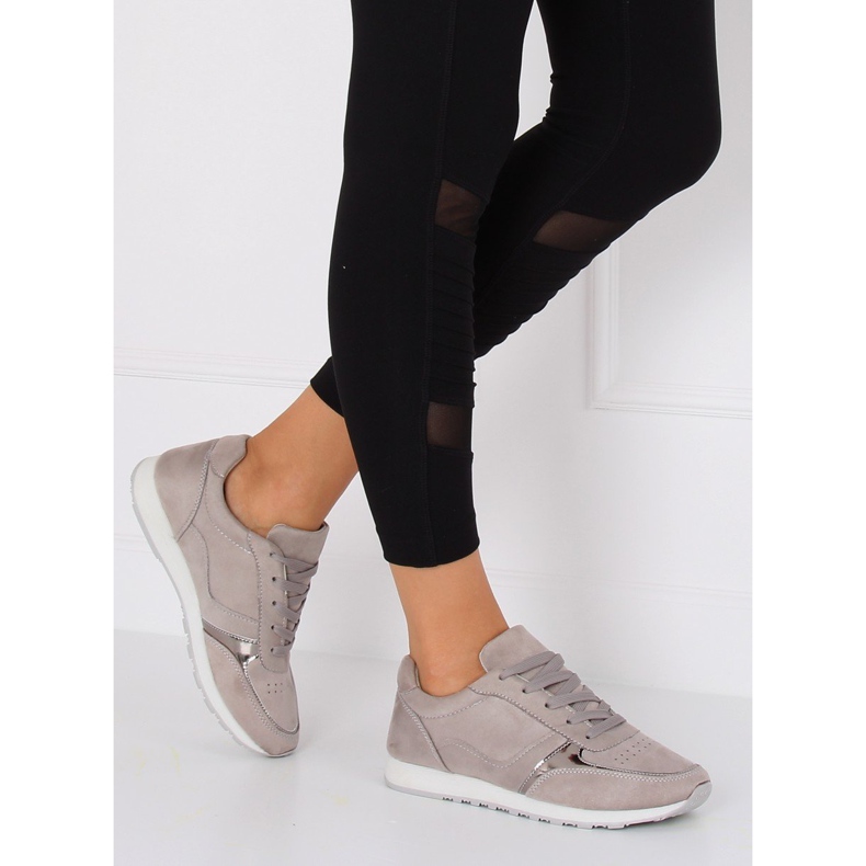 Šedá sportovní obuv LR88082 Šedá 1