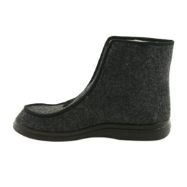 Pánské boty Befado pu teplé pantofle 996M004 šedá 2