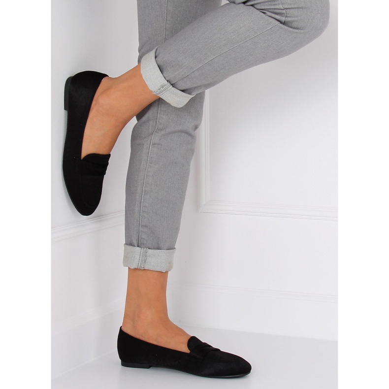 Černé dámské mokasíny 3109 Black černý 2