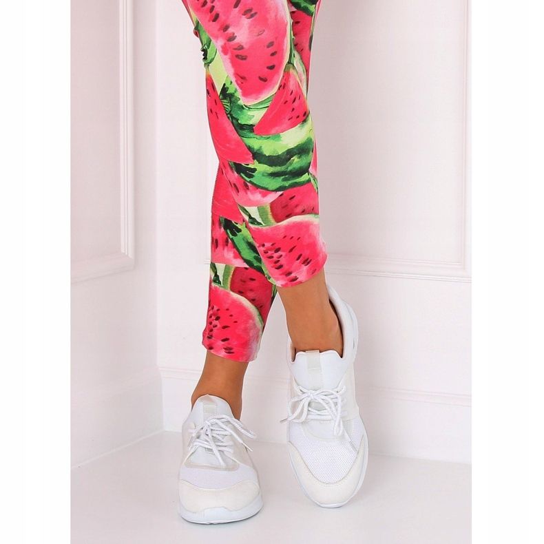 Ultra lehká bílá BY-069 Bílá sportovní obuv bílý 1