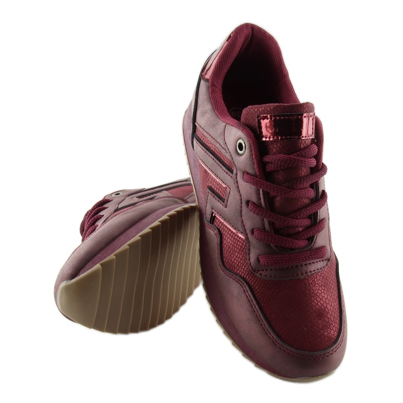 Sportovní obuv KB-091 Wine Red bordová červený 1