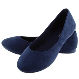 Dámské tmavě modré balerínky JX1018 Navy námořnická modř 2