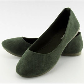 Zelené dámské balerínky JX1018 Green zelený 1
