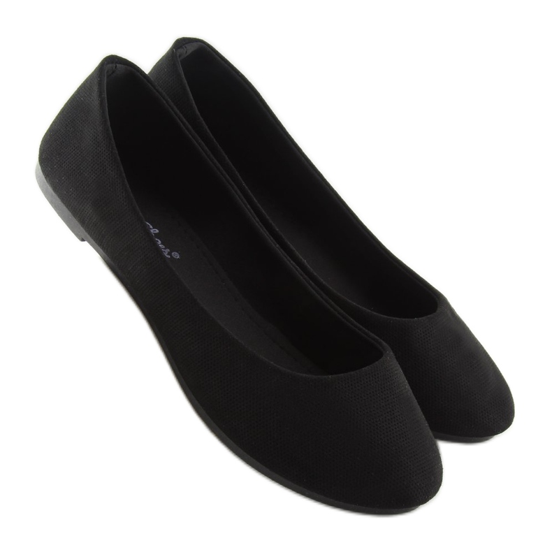 Černé dámské balerínky JX1018 Black černý 1