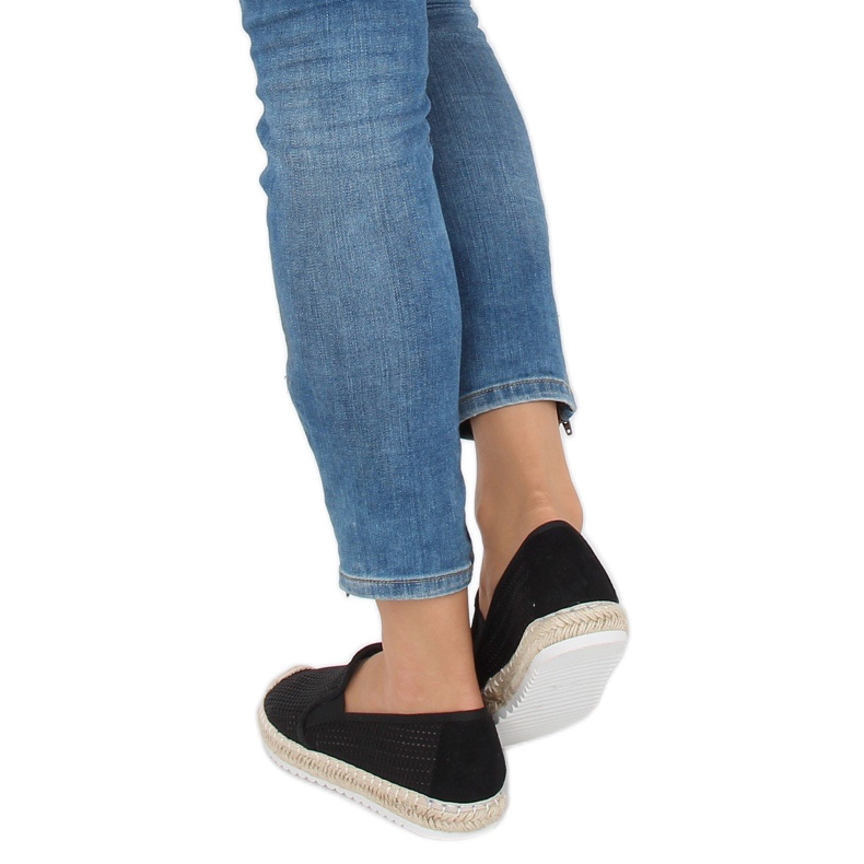 Černé dámské espadrilky 6602 Black černý 2