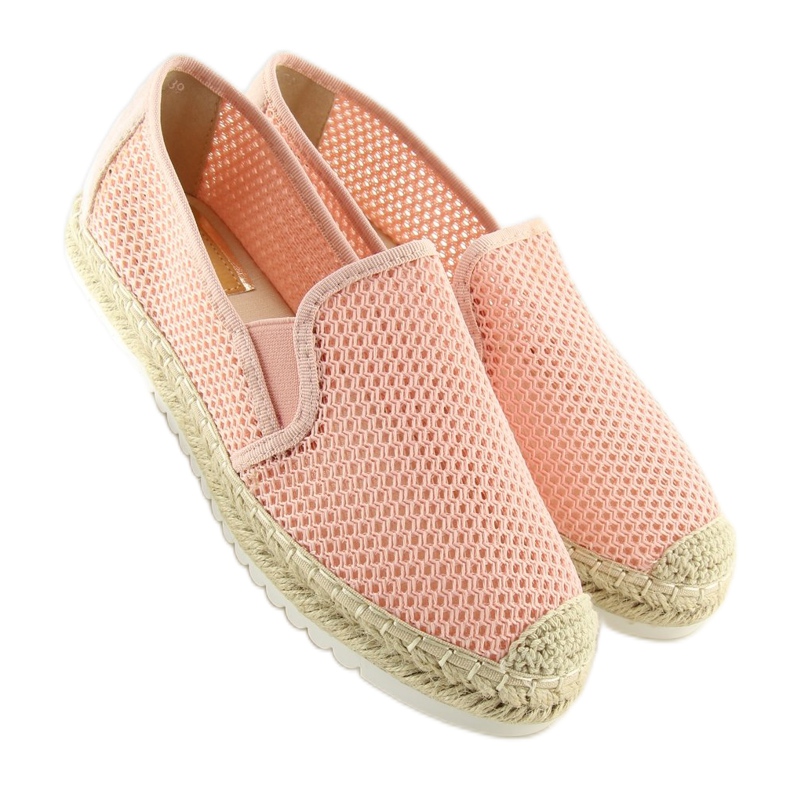 Růžové dámské espadrilky 6602 Pink růžový 2