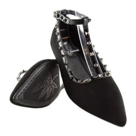 Černé balerínky 127-13 černé černý 1