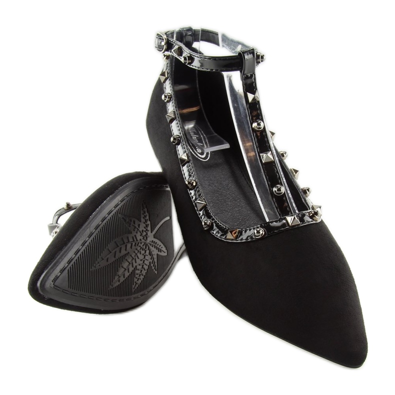 Černé balerínky 127-13 černé černá 1 Černé balerínky 127-13 černé černá 1