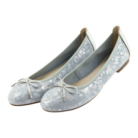 Caprice Women's Ballerinas 22102 Blue s lukem modrý 4