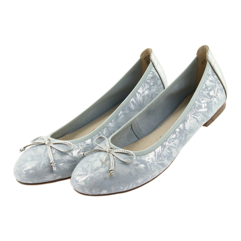 Caprice Women's Ballerinas 22102 Blue s lukem modrý 4
