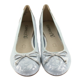 Caprice Women's Ballerinas 22102 Blue s lukem modrý 3