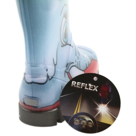 Dětské holínky Demar, holínky s ponožkou modrý šedá červené 5 Dětské holínky Demar, holínky s ponožkou modrý šedá červené 5