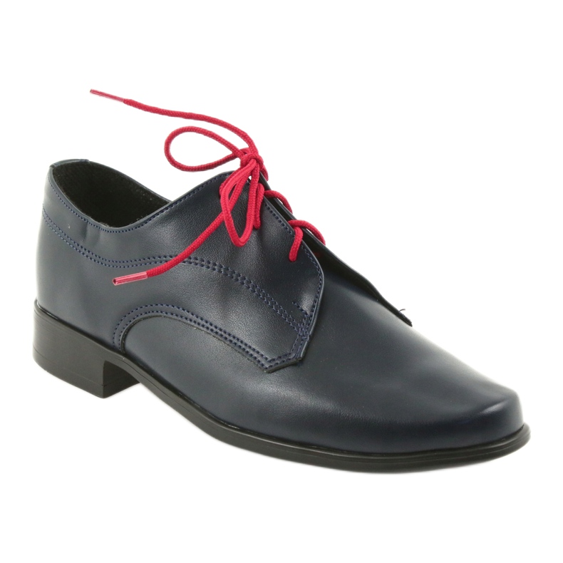 Miko Boys boty kožená námořnická modrá vložka modrý 1 Miko Boys boty kožená námořnická modrá vložka modrý 1