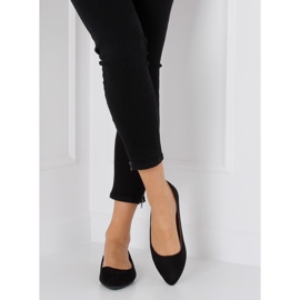 Balerínky mandlově černé prsty WD39P Black černá 2 Balerínky mandlově černé prsty WD39P Black černá 2