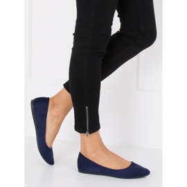 Balerínky mandlové tmavě modré prsty WD39P Navy námořnická modř 1
