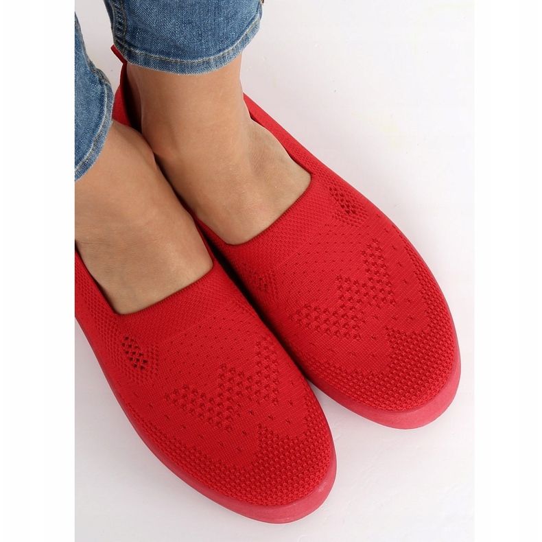 Červené prolamované tenisky JX63P Red červený 1
