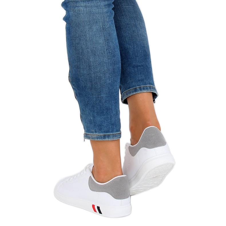 Dámské bílé a šedé tenisky BL147P Grey bílý 1