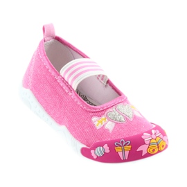 Růžové dětské tenisky American Club s gumičkou 29/19 růžový 6 Růžové dětské tenisky American Club s gumičkou 29/19 růžový 6