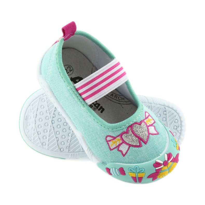 Zelené dětské tenisky American Club s elastickými 21/19 zelená 2