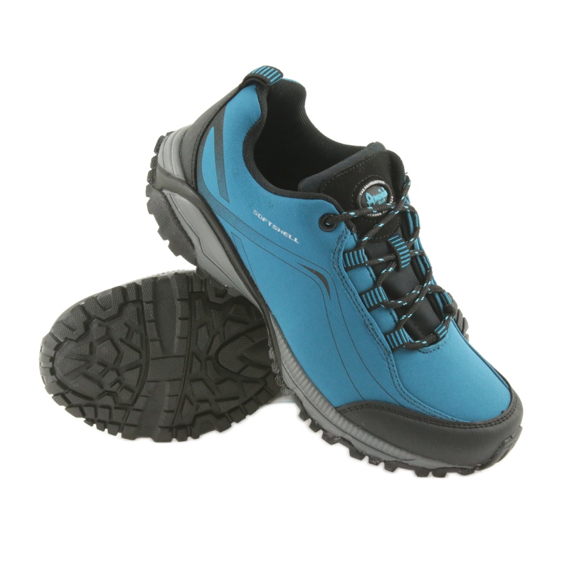 American Club Americká ženská sportovní bota svázaná vodotěsná softhell wt06/19 modrá modrý 3