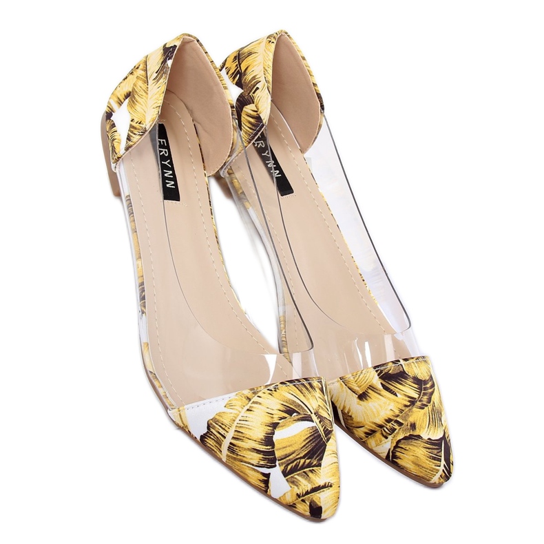 Žluté průhledné balerínky 333-60 žluté žlutá 2