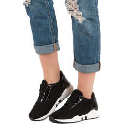 Módní sportovní obuv černý 1