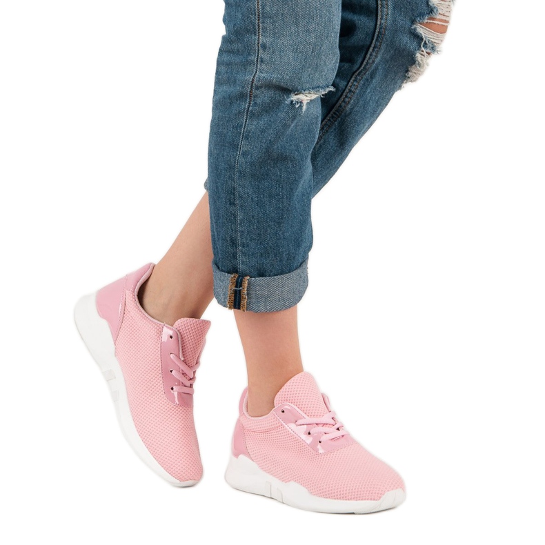 Módní sportovní obuv růžový 2