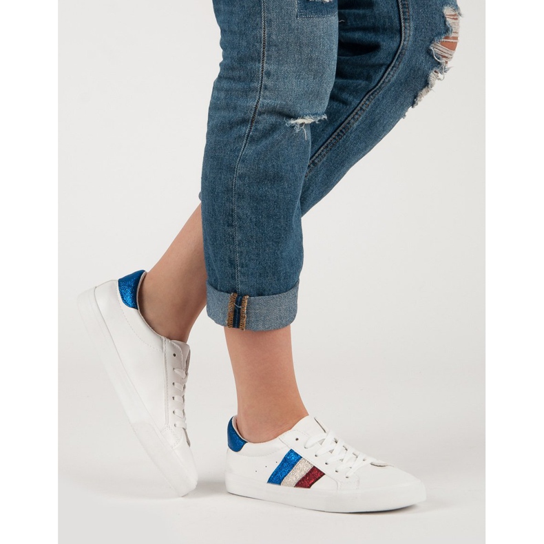 Comer Šněrovací bílé tenisky bílý 2