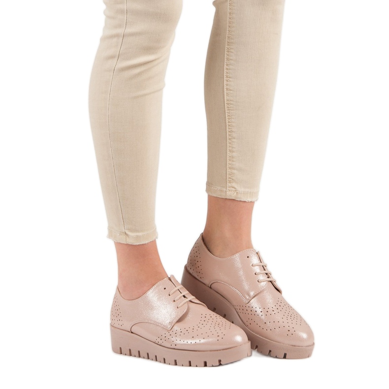 Comer Šněrovací boty růžový 1