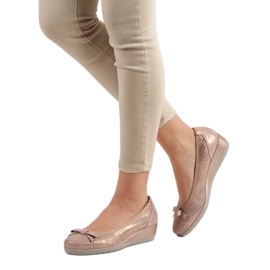 Vinceza Pohodlné klínové lodičky růžový 2 Vinceza Pohodlné klínové lodičky růžový 2