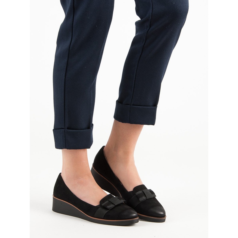 Lodičky s mašlí VINCEZA černý 1