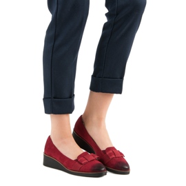 Lodičky s mašlí VINCEZA červený 1