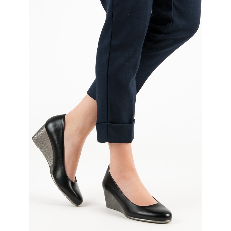 Klasická čerpadla na klínu VINCEZA černá 2