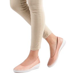 Comer Růžová baletka na klínku růžový 1 Comer Růžová baletka na klínku růžový 1