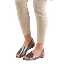 Nazouvací sandály VINCEZA šedá 2