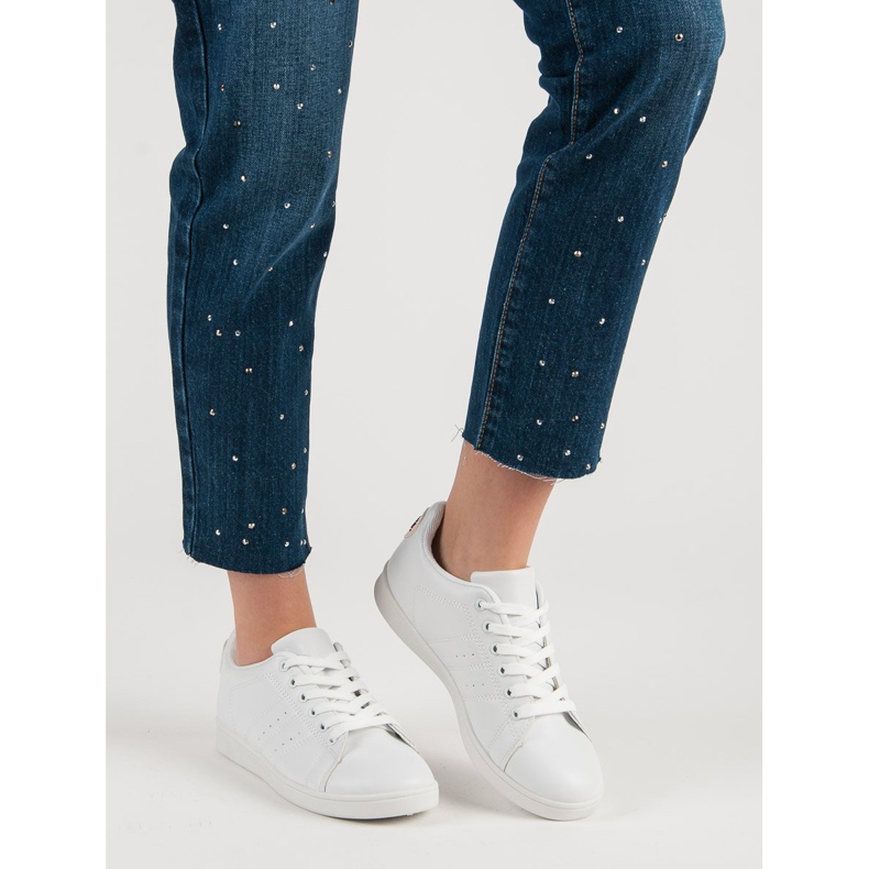 Bílé tenisky se srdcem bílý 1