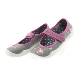 Dětská obuv Befado 114X325 šedá růžový 5